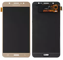 Дисплей Samsung Galaxy J7 J710 2016 з тачскріном, (TFT), Gold