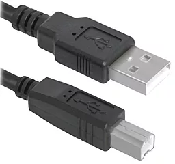 Шлейф (Кабель) Defender USB04-10 USB 2.0 AM/BM 3м чорний (83764) - фото Шлейф (Кабель) Defender USB04-10 USB 2.0 AM/BM 3м чорний (83764)