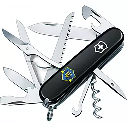 Мультитул Victorinox Huntsman Ukraine (1.3713.3_T0010u) Трезубец на щите с лентой - фото Мультитул Victorinox Huntsman Ukraine (1.3713.3_T0010u) Трезубец на щите с лентой