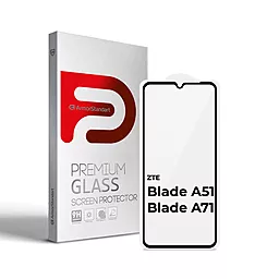 Защитное стекло ArmorStandart Full Glue для ZTE Blade A51 / A71 Black (ARM65500)
