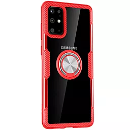 Чохол Deen CrystalRing Samsung G980 Galaxy S20 Clear/Red