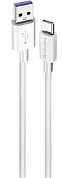 USB Кабель ColorWay USB Type-C Cable 5A White (CW-CBUC019-WH)