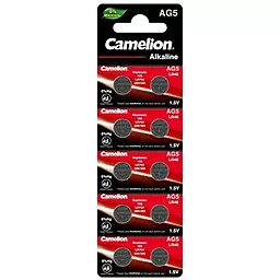 Батарейки Camelion AG5 / LR754 / LR48 / V5GA Alkaline 10шт 1.5 V - фото Батарейки Camelion AG5 / LR754 / LR48 / V5GA Alkaline 10шт 1.5 V