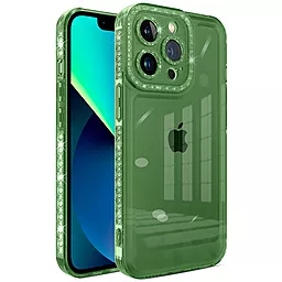 Чохол Epik Silicone Case Starfall для Apple iPhone 13 Pro Max Clear/Green