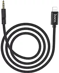 Аудіо кабель Hoco UPA13 Aux mini Jack 3.5 mm - Lightning M/M Cable 1 м black - мініатюра 5
