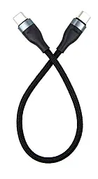 Кабель Dengos Type-C - Type-C 12w 2.4a 0.25м cable Black - фото Кабель Dengos Type-C - Type-C 12w 2.4a 0.25м cable Black