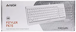 Клавиатура A4Tech Fstyler FK15 USB White - миниатюра 10 Клавиатура A4Tech Fstyler FK15 USB White - миниатюра 10