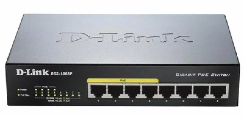 Коммутатор (світч) D-Link DGS-1008P - фото 1