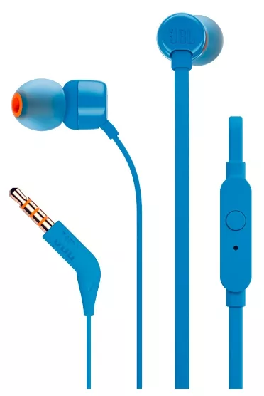 Наушники JBL T110 Blue (JBLT110BLU) - фото 1