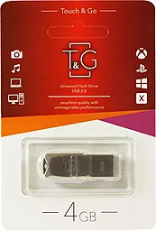 Флешка T&G Metal Series 4GB USB 2.0 (TG100-4G) Silver