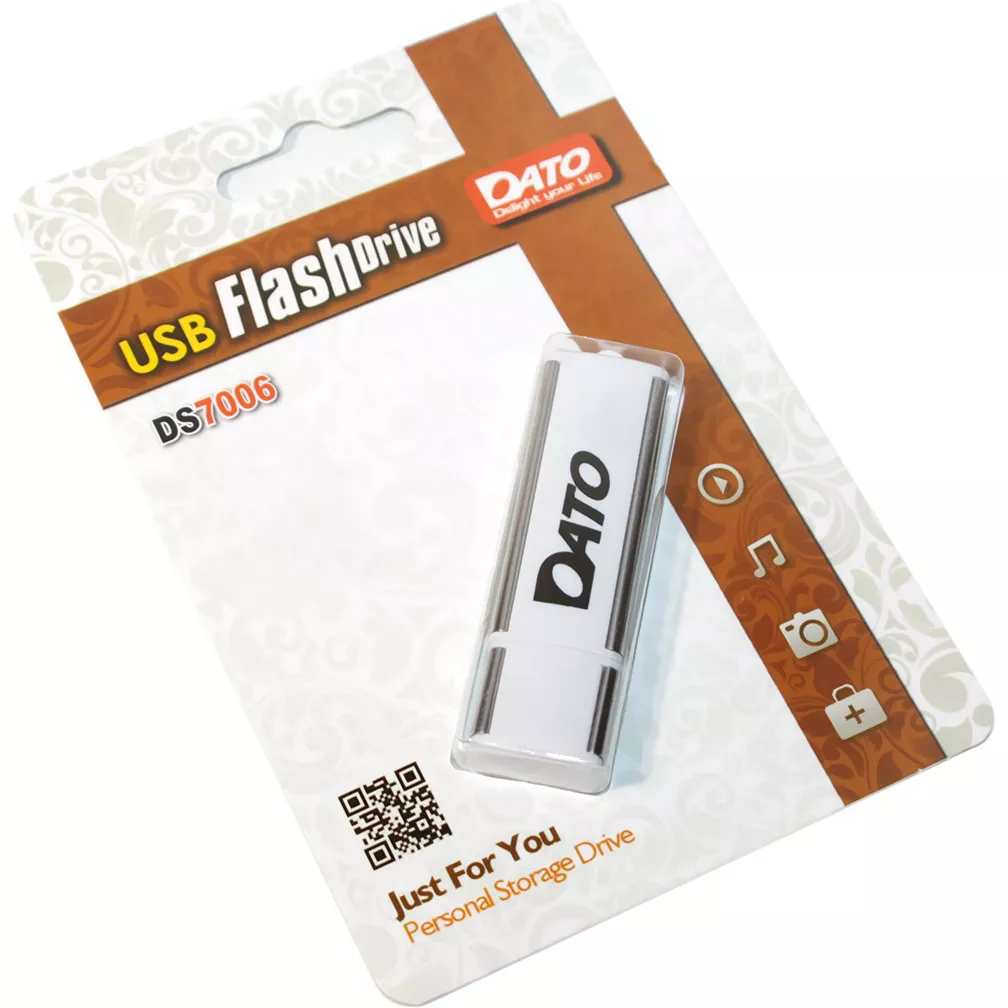 Флешка Dato DS7006 64Gb White - фото 1