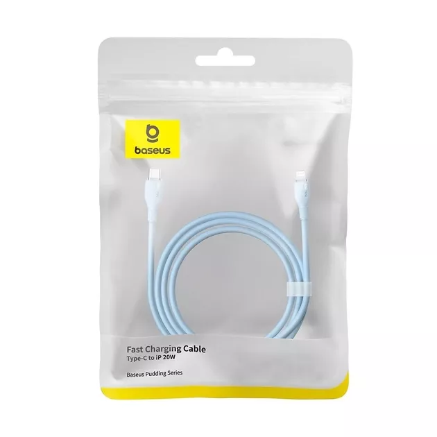 Кабель Baseus Pudding Series USB Type-C - Lightning 20w 3a 1.2м PD сable Blue (P10355701311-00) - фото 7