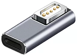 Переходник для Apple MacBook M-F Type-C MagSafe 1 Grey - фото Переходник для Apple MacBook M-F Type-C MagSafe 1 Grey