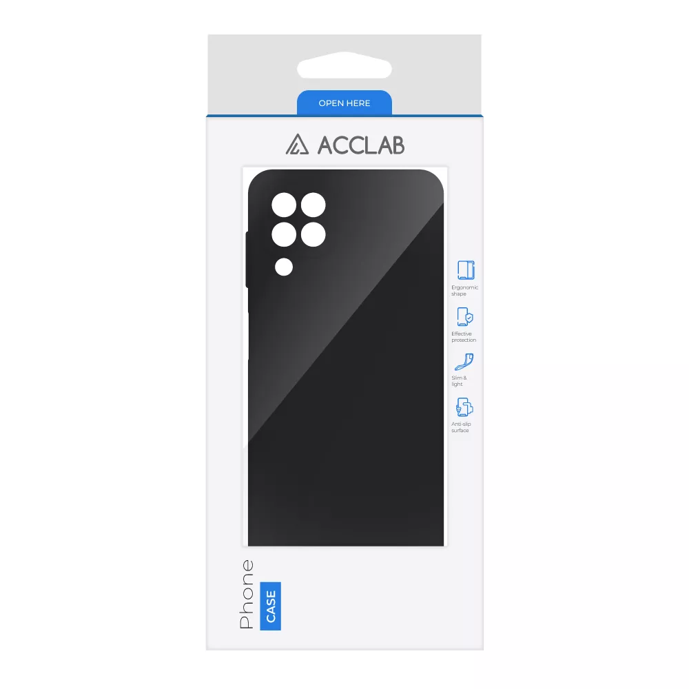 Чехол ACCLAB SoftShell для Samsung Galaxy A22 LTE (4G) Black - фото 2