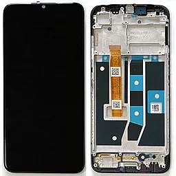Дисплей Oppo A16, A16s с тачскрином и рамкой, оригинал, Black - фото Дисплей Oppo A16, A16s с тачскрином и рамкой, оригинал, Black