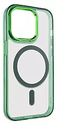 Чехол Epik Iris with MagSafe для Apple iPhone 13 Pro Green - миниатюра 2 Чехол Epik Iris with MagSafe для Apple iPhone 13 Pro Green - миниатюра 2