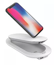 Повербанк LDNio PW501 Wireless 5000 mAh White - фото Повербанк LDNio PW501 Wireless 5000 mAh White
