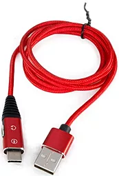 Кабель USB ExtraDigital USB A - 2xUSB Type-C Cable Red (KBU1773)
