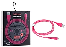 USB Кабель Momax Tough Link Lightning Cable 1.2m Pink (dl8p)
