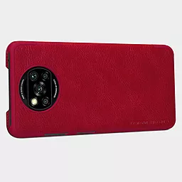 Чехол Nillkin Кожаный Qin Series Xiaomi Poco X3 NFC, Poco X3 Pro Red - миниатюра 3