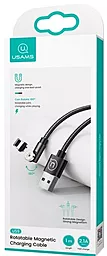 Кабель Usams U59 Rotatable Magnetic USB-A - Type-C 10w 1м cable Black - мініатюра 4 Кабель Usams U59 Rotatable Magnetic USB-A - Type-C 10w 1м cable Black - мініатюра 4