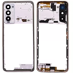 Рамка корпусу Tecno Camon 18 / Camon 18T / Camon 18P зі склом камери Ceramic White - фото Рамка корпусу Tecno Camon 18 / Camon 18T / Camon 18P зі склом камери Ceramic White