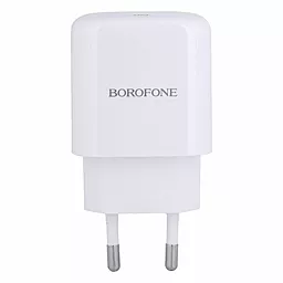 Мережевий зарядний пристрій Borofone BN3 Premium PD 20W QC3.0 White