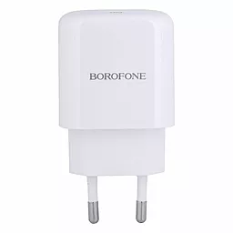 Сетевое зарядное устройство Borofone BN3 Premium PD 20w USB-C home charger white - фото Сетевое зарядное устройство Borofone BN3 Premium PD 20w USB-C home charger white