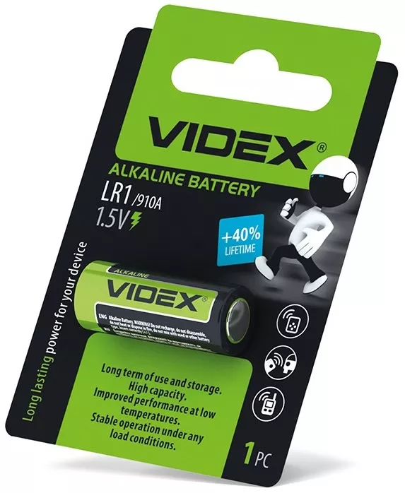 Батарейка Videx LR1 1шт - фото 1