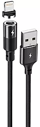 Кабель USB Remax RC-169th magnetic 3-in-1 USB Type-C/Lightning/micro USB Cable black