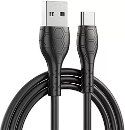 Кабель XO NB240 USB-A - Type-C 12w 2.4a 1м cable Black - фото Кабель XO NB240 USB-A - Type-C 12w 2.4a 1м cable Black