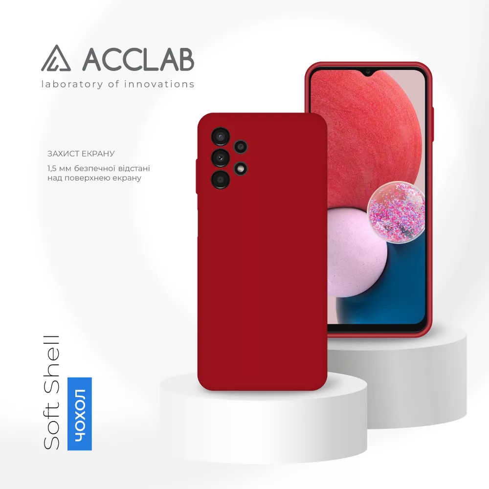 Чехол ACCLAB SoftShell для Samsung Galaxy A13 4G Red - фото 4