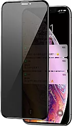 Захисне скло Epik Privacy 5D (full glue) (тех.пак) Matte Apple iPhone XS Max, iPhone 11 Pro Max Black - фото Захисне скло Epik Privacy 5D (full glue) (тех.пак) Matte Apple iPhone XS Max, iPhone 11 Pro Max Black