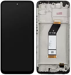 Дисплей Xiaomi Redmi 10 2021 з тачскріном і рамкою,  Black