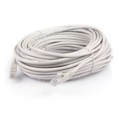 Патч-корд RJ-45 30м Vinga Cat. 5e UTP CCA білий (5E0.5CCA-30.0) - фото 3