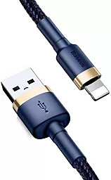 Кабель USB Baseus Kevlar 2M Lightning Cable Gold/Blue (CALKLF-CV3) - миниатюра 6