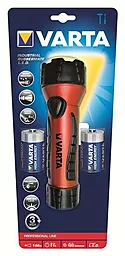 Фонарик Varta Industrial Rubbermate LED 2D Red