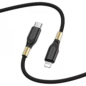 Кабель Borofone BX92 Advantage USB Type-C - Lightning 20w 3a 1м PD сable Black - фото 2