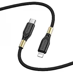 Кабель Borofone BX92 Advantage USB Type-C - Lightning 20w 3a 1м PD сable Black - миниатюра 2 Кабель Borofone BX92 Advantage USB Type-C - Lightning 20w 3a 1м PD сable Black - миниатюра 2