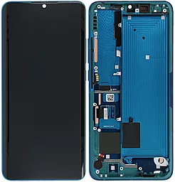 Дисплей Xiaomi Mi Note 10, Mi Note 10 Pro, Mi Note 10 Lite, Mi CC9 Pro с тачскрином и рамкой, оригинал, Aurora Green