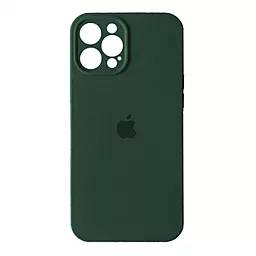 Чехол Silicone Case Full Camera для Apple iPhone 12 Pro Max Dark green