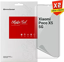 Набор гидрогелевой пленки ArmorStandart Clear + Matte для Xiaomi Poco X5 5G (ARM66867) - фото Набор гидрогелевой пленки ArmorStandart Clear + Matte для Xiaomi Poco X5 5G (ARM66867)