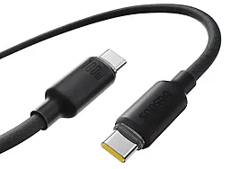 Кабель Baseus Foamed Silicone USB Type-C - Type-C 100w 5a 2м PD cable Black (E0426704) - фото Кабель Baseus Foamed Silicone USB Type-C - Type-C 100w 5a 2м PD cable Black (E0426704)