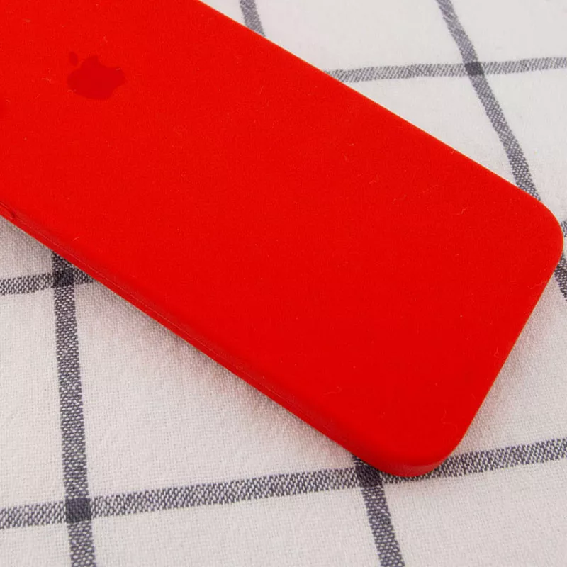 Чохол Silicone Case Full Camera Square для Apple iPhone 7 Plus, iPhone 8 Plus Red - фото 2
