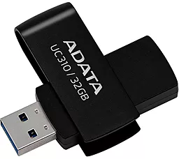 Флешка ADATA 32 GB UC310 USB 3.2 Black (UC310-32G-RBK) - фото Флешка ADATA 32 GB UC310 USB 3.2 Black (UC310-32G-RBK)