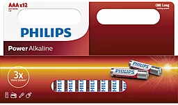 Батарейки Philips AAA/LR03 Power Alkaline 12шт (LR03P12W/10)