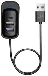 USB хаб WUW C245 3-in-1 USB2.0 black