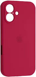 {"ru": "Чехол", "uk": "Чохол"} Silicone Case Full Camera для Apple iPhone 16 Rose Red