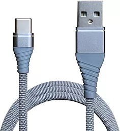 Кабель USB Grand-X USB - USB Type-C Cable 1.2м Grey (NC012GR)