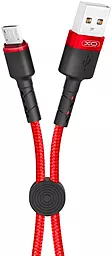 Кабель XO NB117 USB-A - micro USB 10.5w 0.25м cable Red - фото Кабель XO NB117 USB-A - micro USB 10.5w 0.25м cable Red